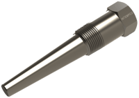 Intempco Threaded Tapered Barstock Thermowell, TW102